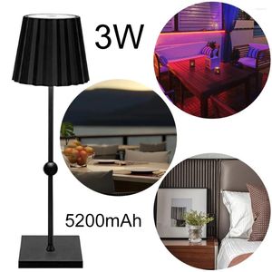 Table Lamps Touch Night Light Last Up 16H Minimalist Atmosphere USB Charging Modern Bedside Dimmable For Restaurant Bars