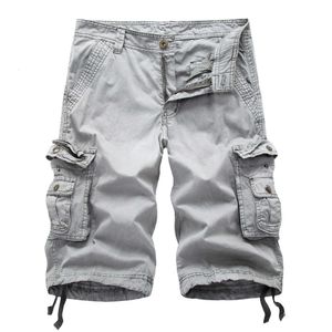 New Summer Men de roupas de trabalho de grandes dimensões, praia casual, calça de 5 polegadas, calças de cavalo