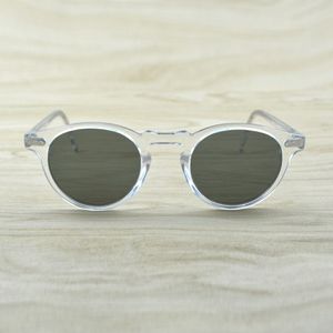 Gregory Peck Mężczyźni Kobiety okulary przeciwsłoneczne Vintage spolaryzowane okulary przeciwsłoneczne OV5186 RETRO SUN GLASSES OV 5186 290P