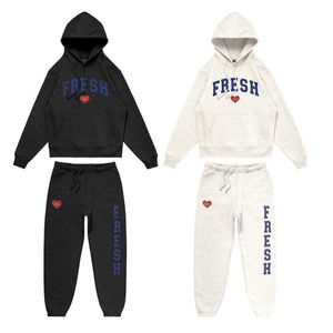 Herrespår rniolo tripletter hoodies set varsity sweatshirts färsk kärlek merch tryck unisex mode roliga casual strtwear t240508