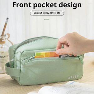 Lápis Case de lápis Viagens para artigos de papelaria portáteis Bolsa de armazenamento com grande capacidade para manter o fechamento de zíper para manter