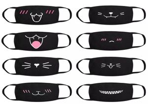 100 pezzi Nuovo 2020 Fashion Cotton Aound Mouth Face Mask Anime Cartoon Expression Lucky Donne Men Face Masches Coppia Maschera Mask4260484