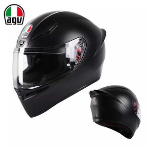 Capacete de motocicleta AGV K1S Completo Four Seasons Anti Fog Racing Mens e Equipamento para Mulheres