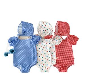 Baby Girls Swimwears Summer Bikini Set Baby Summer Clothing Newborn Baby Girl Clothes Ruffled Sleeveless one-pieces