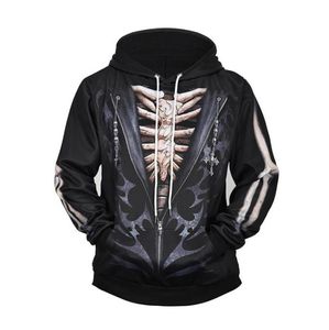 Men Streetwear Funny Sweetshirts Fashion Hoody Hoody Gothic Hip Hop com capuz 3D Costume impresso Cosplay Halloween Pullover 3D Hoodies797664943040