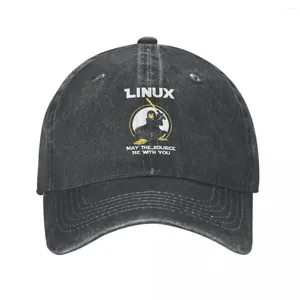 Ball Caps Linux può essere la fonte con te papà estate papà classico cappelli da codifica nerd lavati sport casquette gorras