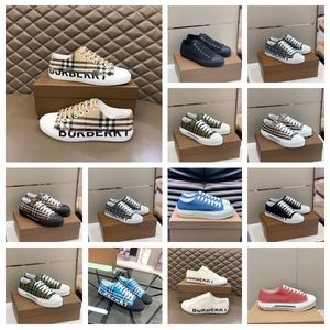 Designer Luxury Brand Casual Barberry Shoes Shoes Flat Outdoor Stripes Vintage Sneakers Thick Sole Season Tones Brand Classic Men's Shoes 11s