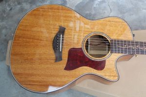 Gitara Wysokiej jakości świerk Solid Top K24 CE Tree of Life Tree Prec InLay Natural Wood Acoustic Electric Gitar