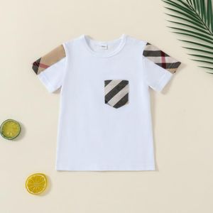 Yaz Güzel Bebek Erkek Kız Kızlar T-Shirts Toddler Kısa Kollu Gömlek Pamuk Kids Tees