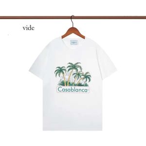 カサブランTシャツメンデザイナーTシャツ春夏新しいスタイルスターリーキャッスルショートスリーブカサの男性TシャツテニスクラブUSサイズS-XXL 754