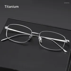 Солнцезащитные очки рамки Ultra Light Myopia Glasses прямоугольник рама титана корейская версия золотая проволока оптические очки для женщин
