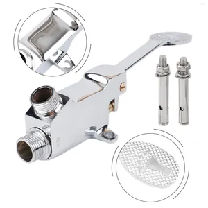 Bathroom Sink Faucets Long Service Life Copper Faucet With Floor Foot Pedal Control Switch Great For Docks And Road Areas