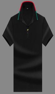 Högkvalitativt highend -märke Paul Shortsleeved Tshirt Men Bee Polo Shirt 100 Cotton Lapel Business Korean Summer Embroidery Men6451699