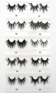 Eyelashes Mink Eyelashes CrissCross Strands Cruelty High Volume Mink Lashes Strips Soft Dramatic False Eye Lashes E80 Makeup2447805