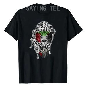 Мужская футболка для палестинской лайфы-футболка юмористическая и интересная палестинская флаг печатная графическая футболка Top Короткие серебряные блузки роман подарки Lover T240508