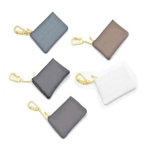 Mit Orange Box Key Beutel echtes Leder berühmter klassischer Designerinnen der Key Halter -Münzbrettung kleiner Lederschwarzgüter Bag259o 251V