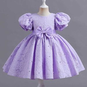 Sukienki dziewczynki M122 Dziecięce sukienki Dziewczyny Princess cekin bąbelkowy