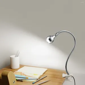 Table Lamps USB Power Lamp Reading Book Light With Holder Clip Flexible Study Bedside Bedroom Decor Nightlamp