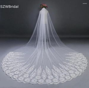 Veli da sposa Arrivo White Avorio Cattedrale Matrimonio VERE VELO VELO ACCESSORI DENTELLE MARIAGE Voile Mariee