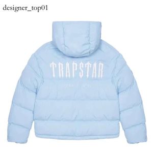 Mens Jacket Trapstar Brand London avkodade Trapstar Tracksuit Puffer 2.0 Gradient Trapstar Jacket Black Jacket Men broderad termisk hoodie Winter Coat Tops 03b8