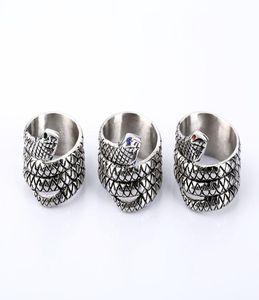 Модный частный дизайн пенис кольцо кольцо кольцо змея в стиле головы металлическое устройство мужское кольцо для Male1771127
