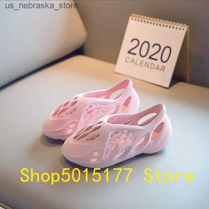 Slipper Summer Kid Slippers Boy Girl indoor eva High Soft Bandal Sandals Slides Light Beach Shouse Home Size22-36 220426 Q240409