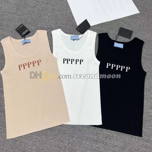 U Neck Sport Top Designer Letter Jacquard Vest Gym Elastic Tanks Top Women Sleeveless Breathable Vests