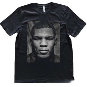 Boxmeister Mike Tyson Porträt gedruckter Fans T-Shirt HipHop Styme Streetwear 301 5908