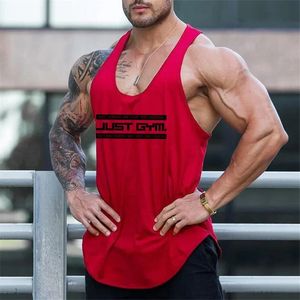 Marca Just Gym Clothing Fitness Mens Stringer Tampo Tampa Tampa Mesh respirável Bodybuilding Tanktop Muscle Singlet Sport Sports sem mangas 240430