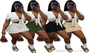 Womens Dress Designer 2023 Work Clothes Pocket Solid Slim Sexy Skirt 4 Colours5350678