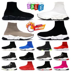 Cheap Sock Shoes Womens Mens Designer Shoes All Black White Pink Blue Red Beige Chaussure Fashion Trainers Luxury Sneakers Walk