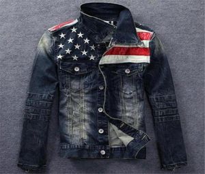 MEN039S JACKets Fashion USA Design Herren Jeans American Army Style Man039s Kleidung Denim Jacke für Männer plus asiatische Größe MX4815108