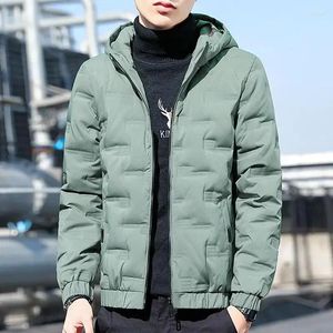 Men's Jackets Parkas Hooded Down Jacket Lightweight Puffer Male Padded Coats Warm Clothes Padding Winter 2024 Trend Sale Fashion