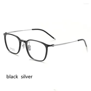 Солнцезащитные очки рамы 49 мм ультра -легкие квадратные очки рамы для мужчин и женщин титановых гибких ног с TR90 Edewear Spectacles 9107