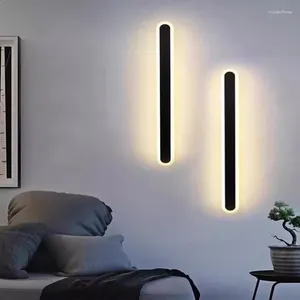 Wall Lamp Nordic Minimalist Living Room Background Light Strip LED Bedroom Bedside Line