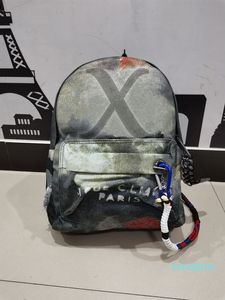 2024 Kvinnor Canvas Camouflage Bucket Bag stora kapacitetsskolväskor Ryggsäck Handväska