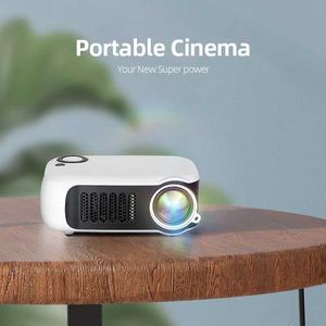Projectors A2000 Portable Mini Projector LED VIDEO -Projektor Heimattheater 1080p Game Laser Beam 4K Film Smart TV Box über HD Port J240509