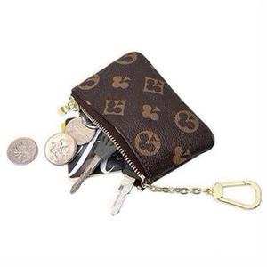 2022 plånbok cles designer mode kvinnliga män ring kreditkortshållare mynt handväska mini väska charm tillbehör 210t