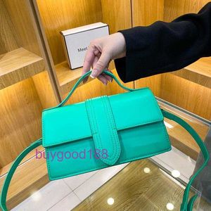 Top Luksusowy Jaq Oryginalny edycja torba nowa francuska nisza niszowa Instagram Modna flip Teksturowana torebka pojedyncze ramię Crossbody Small Square Law Stick