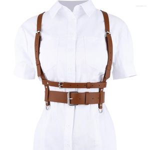 Belts 2022 Fashion Sexy Punk Faux Leather Harness Body Waist Belt For Women Handmade Straps Suspender 269v