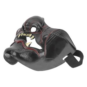 Máscaras de festa máscara máscara halloween hali warrior role decoração de homens roupas japonês diabo oni rosto anime antigo carnaval q240508