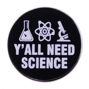 Y всем нужен научный штифт пуговица -бруш ученый -химия значок модные украшения