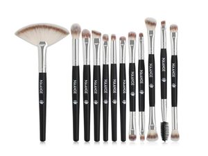 Makeup Brushes Maange 12st Borsh Wood Handle Eye Shadow Eyebrow Eyelash Soft Women Beauty Tools Natural Cosmetics Tool9912795