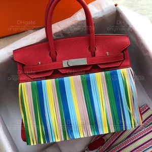 12a 1: 1 sacolas de designer de alta qualidade, especialmente personalizadas clássicas embelezadas, design criativo, fivela de prata de 30cm de luxo feminino com caixa delicada.