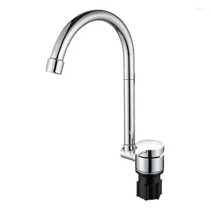 Torneiras de cozinha RV dobrável RV Tap 180 para cima e para baixo Pia de respingo de torneira rotativa para Campervans