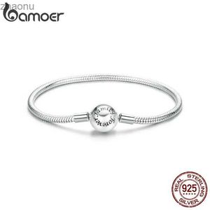 Kette Bamoer 925 Sterling Silver Classic Family Family Eternal Schlangenkette Frauen Exquisite Schmuck 14 cm 17 cm 19cm xw