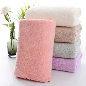 Handtücher Roben 3pcs Mikrofaser Korallen Samt Gesicht Handtuch absorbierende Reinigungstuch Weich bequemes atmungsaktives Dusche Haar Gesicht Trocknenhandtuch