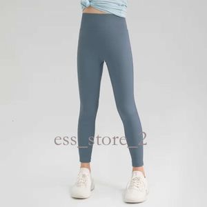 Lululemo Leggings de alta qualidade 24sss meninas ioga leggings crianças meias finas calças de moletom esportes elásticos macios Crianças dançando calças magras 294