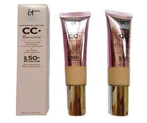 Nuovo It Cosmetics Cream SPF50 Copertura completa Fondazione a media luce Fondazione Liquid Fondazione sbiancante la pelle ma meglio 32 M3739775