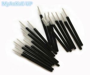 Mini Disposable Eyelash Brushes Black Handle White Brush 200pcs Eyelash Extension Tools One Off Lash Brush Mascara Wands7255499